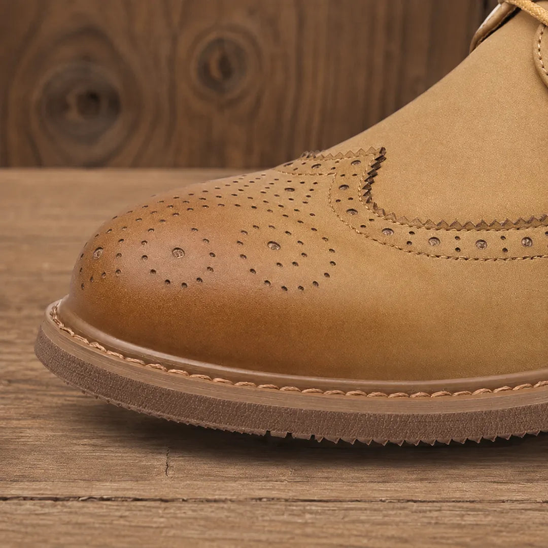 Refined Brogue Oxford Shoes