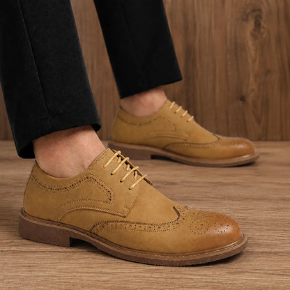 Refined Brogue Oxford Shoes