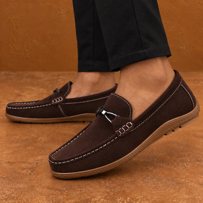 Refined Buckle Loafers