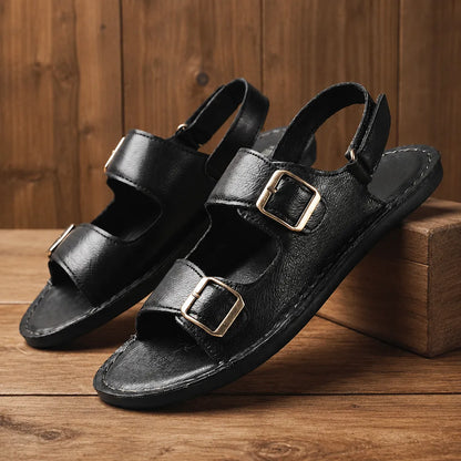 Refined Double Strap Sandals