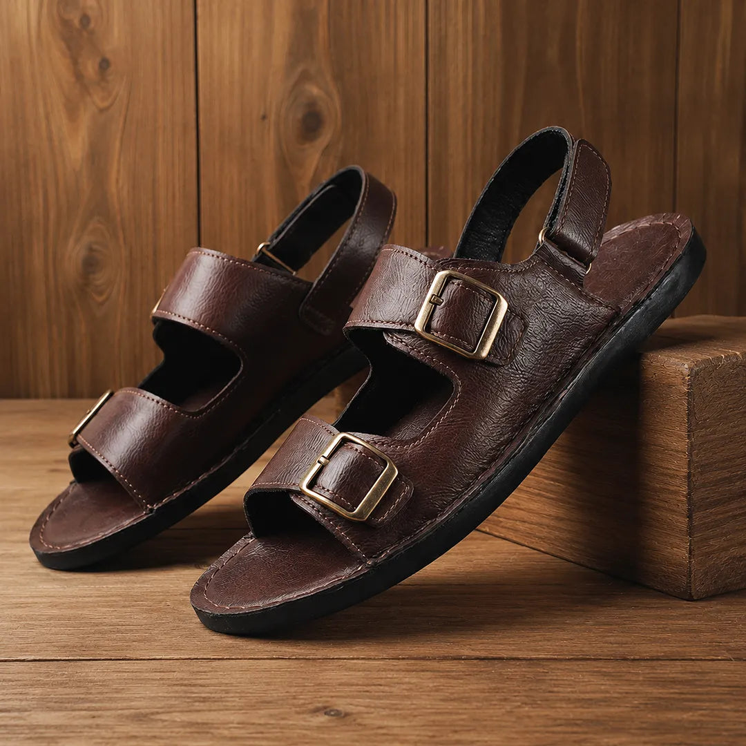 Refined Double Strap Sandals