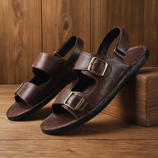 Refined Double Strap Sandals