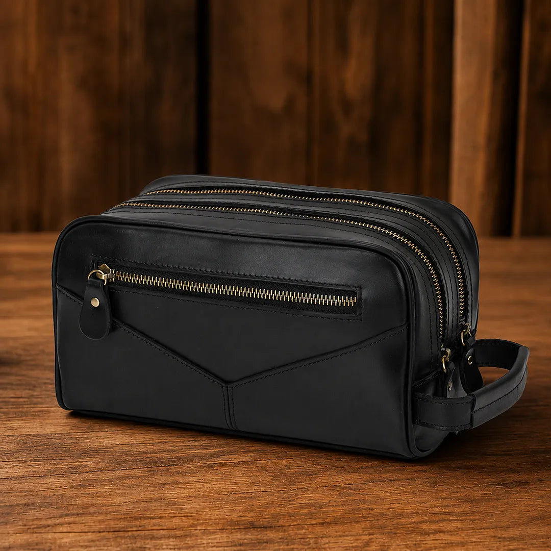 Refined Leather Clutch Bag