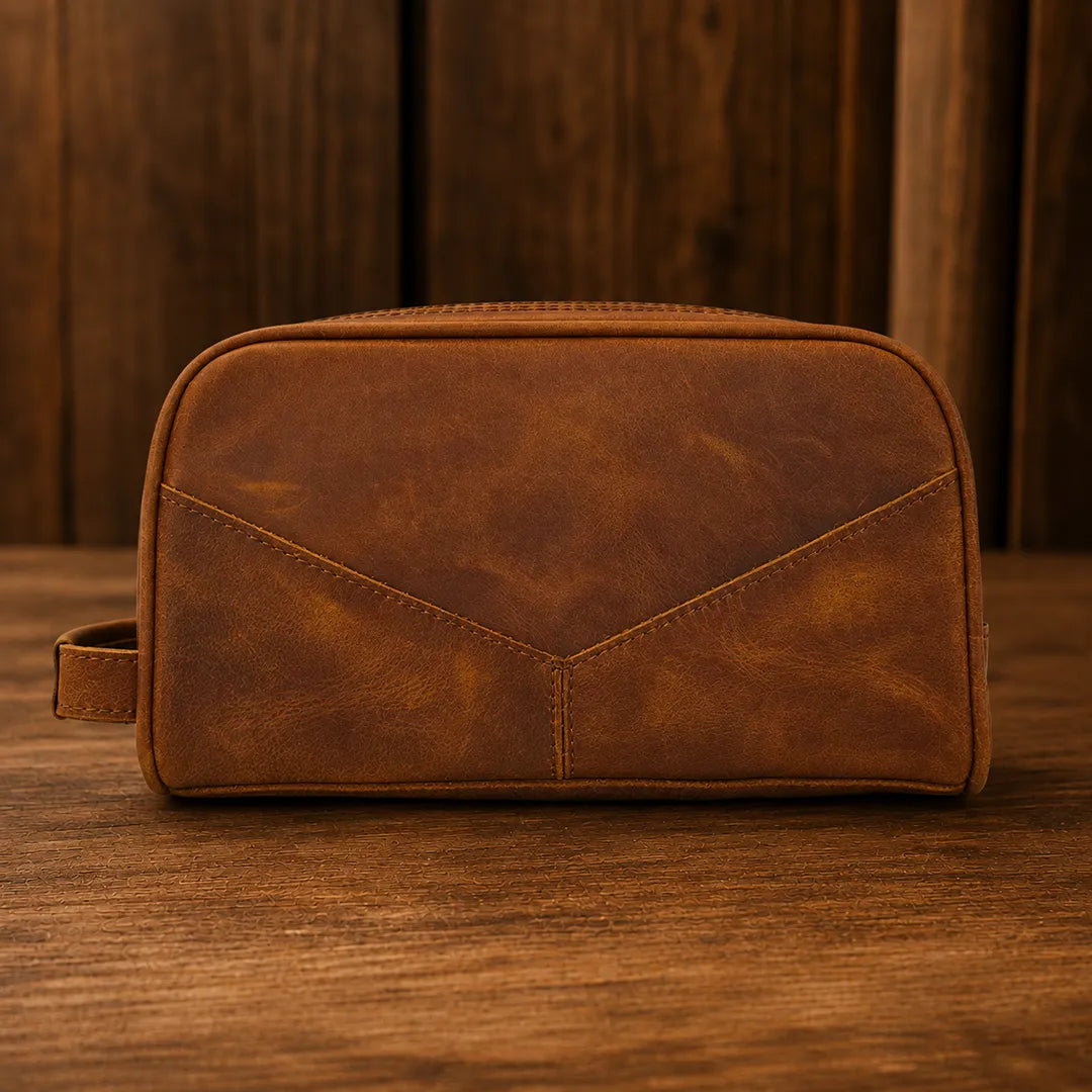 Refined Leather Clutch Bag