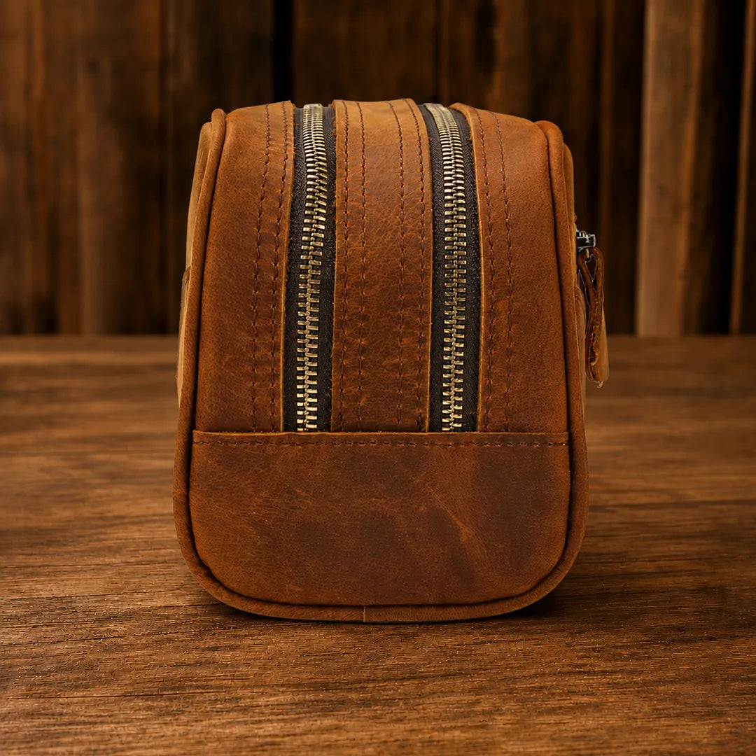Refined Leather Clutch Bag