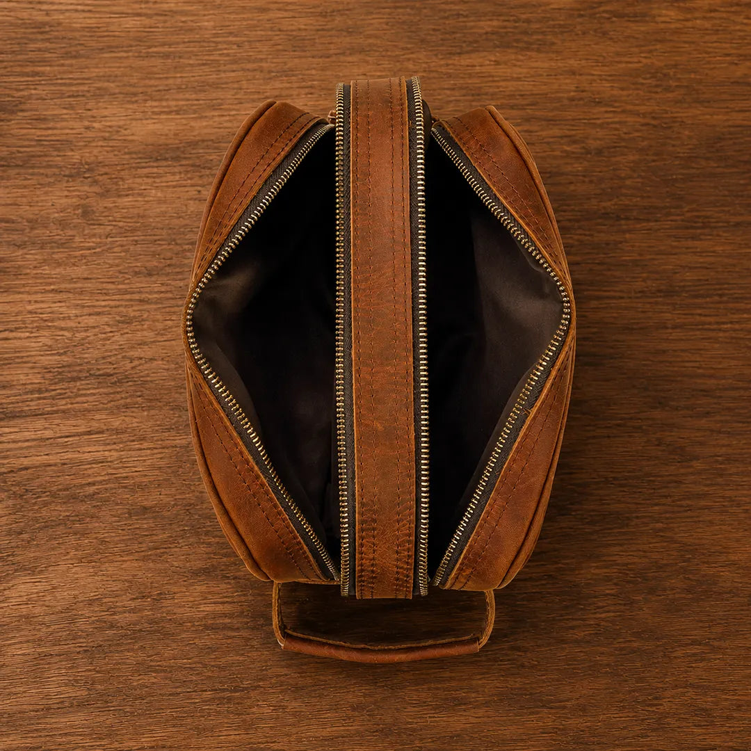 Refined Leather Clutch Bag