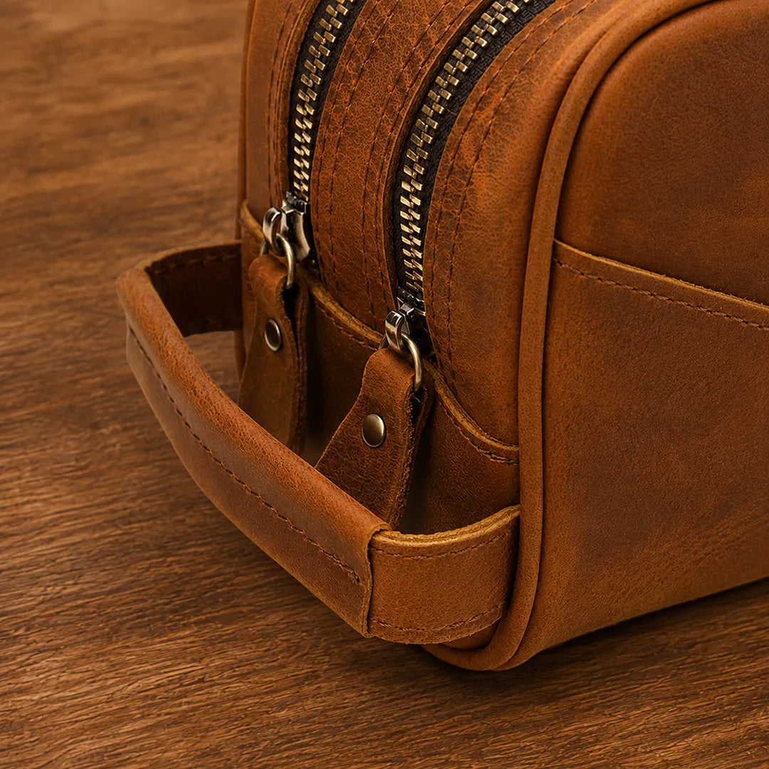 Refined Leather Clutch Bag