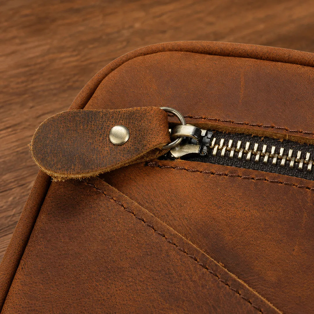 Refined Leather Clutch Bag