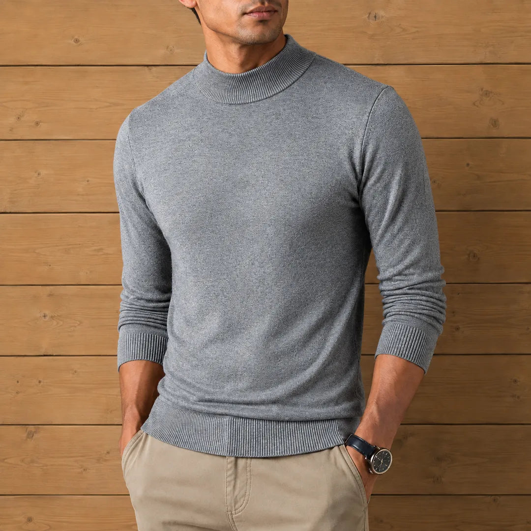 Refined Mock Neck Sweater