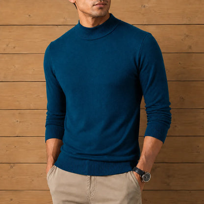 Refined Mock Neck Sweater