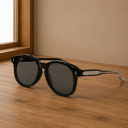 Refined Round Frame Sunglasses