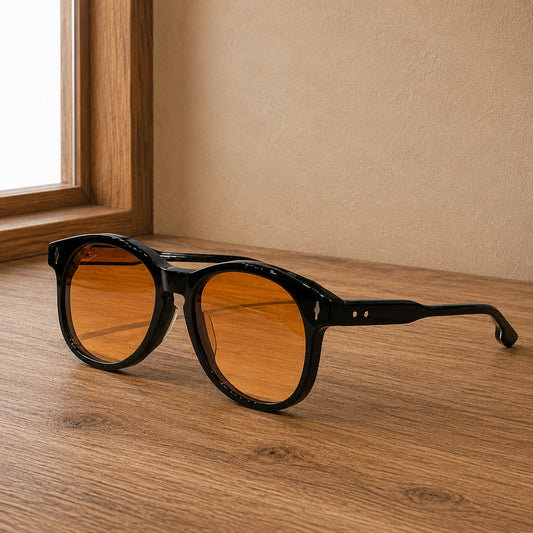Refined Round Frame Sunglasses
