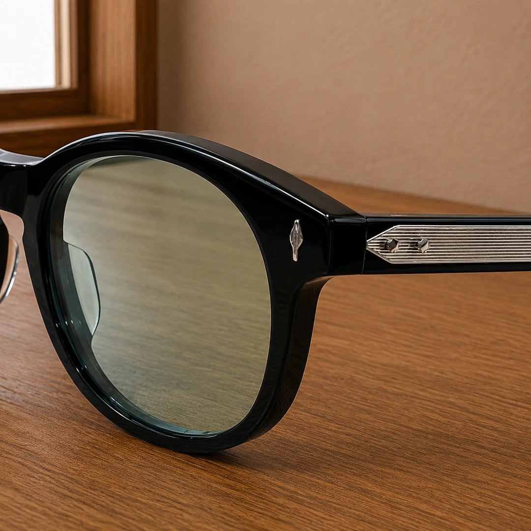 Refined Round Frame Sunglasses