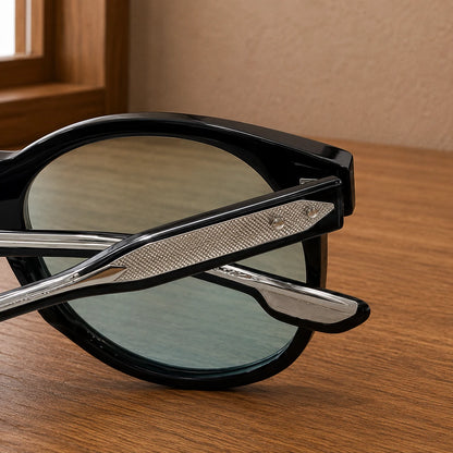 Refined Round Frame Sunglasses