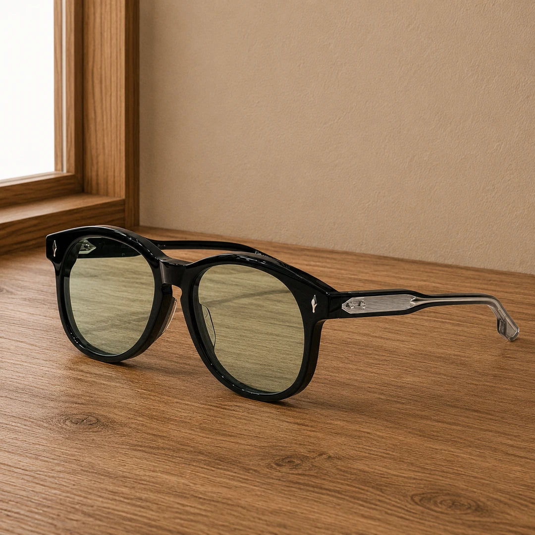 Refined Round Frame Sunglasses