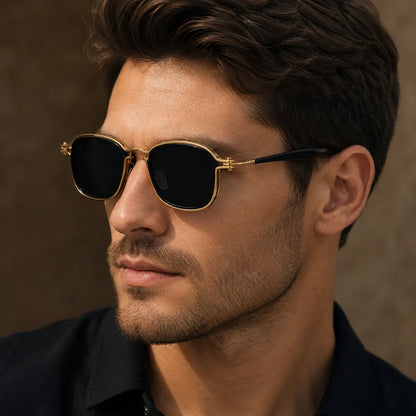 Refined Square Frame Sunglasses