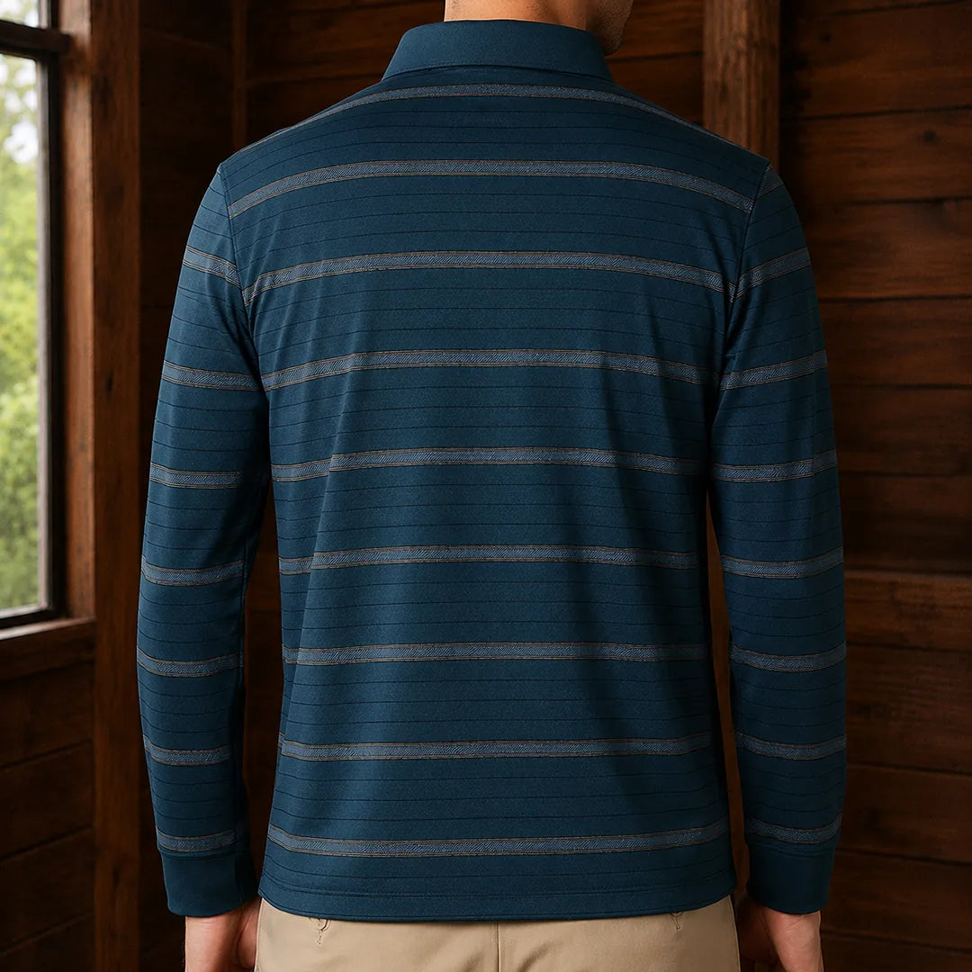 Refined Striped Polo Shirt