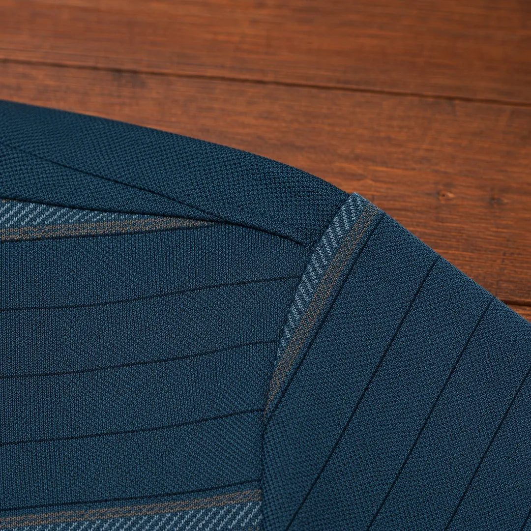 Refined Striped Polo Shirt
