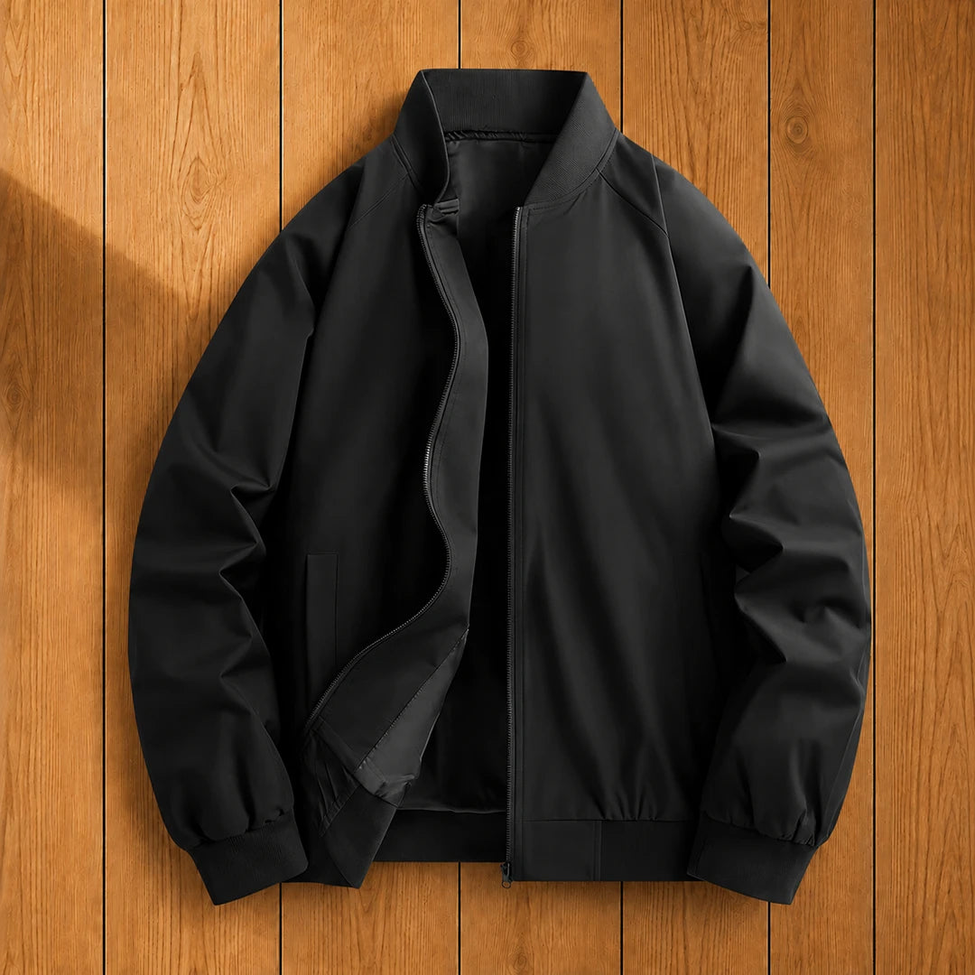 Refined Zip Bomber Jacket