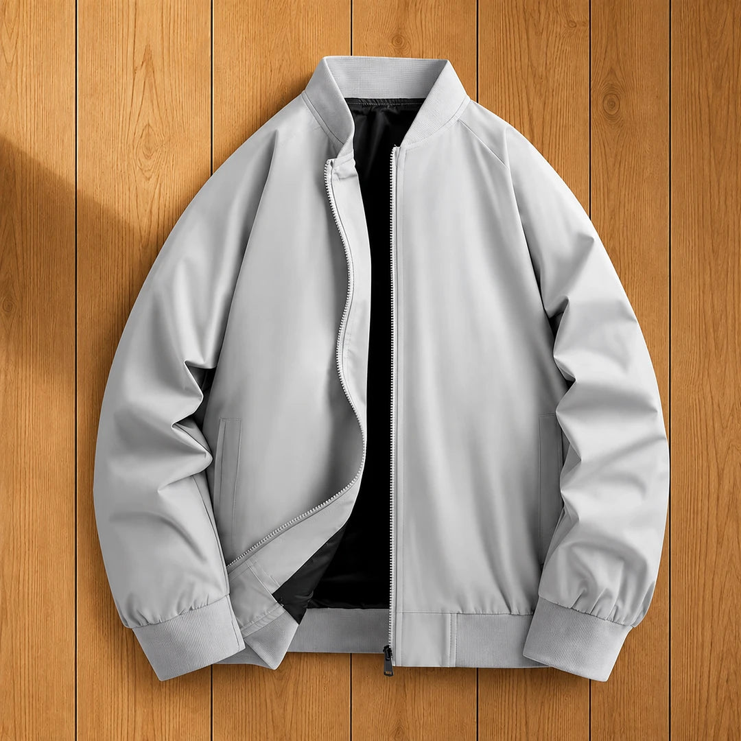 Refined Zip Bomber Jacket