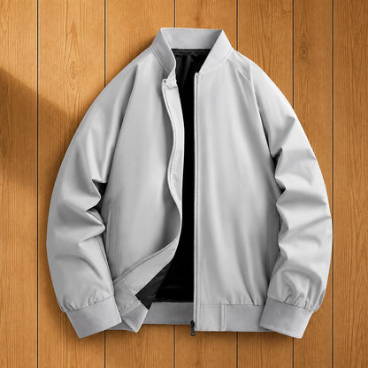 Refined Zip Bomber Jacket
