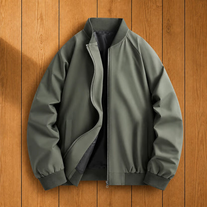 Refined Zip Bomber Jacket