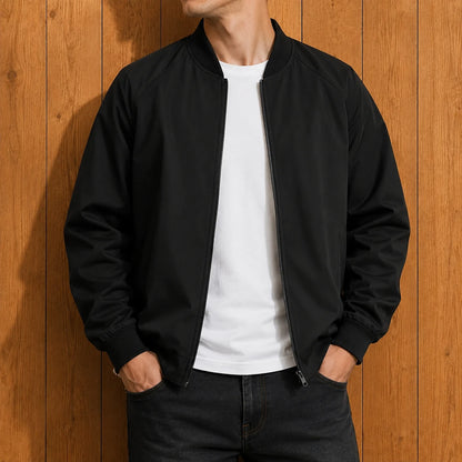 Refined Zip Bomber Jacket