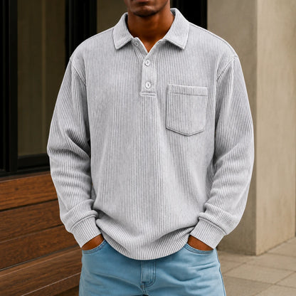 Relaxed Knit Polo Shirt