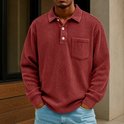 Relaxed Knit Polo Shirt