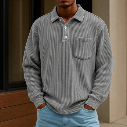 Relaxed Knit Polo Shirt