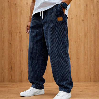Relaxed Textured Casual Pants