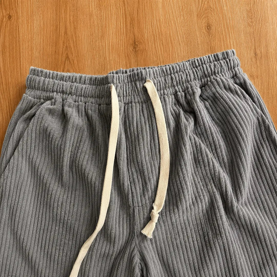 Relaxed Textured Casual Pants