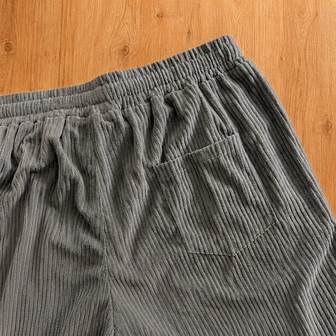 Relaxed Textured Casual Pants