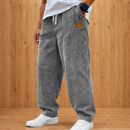 Relaxed Textured Casual Pants