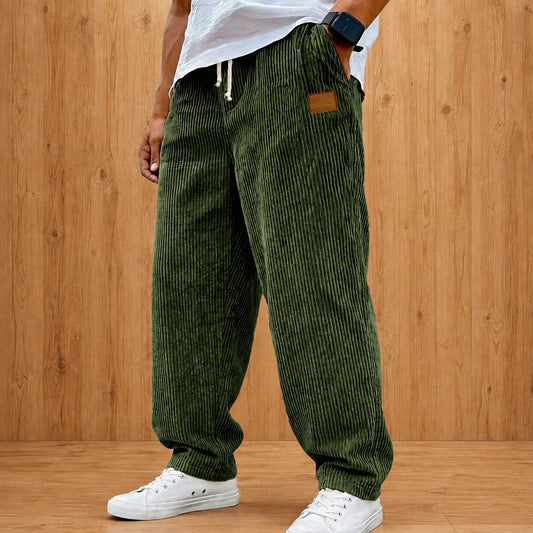 Relaxed Textured Casual Pants