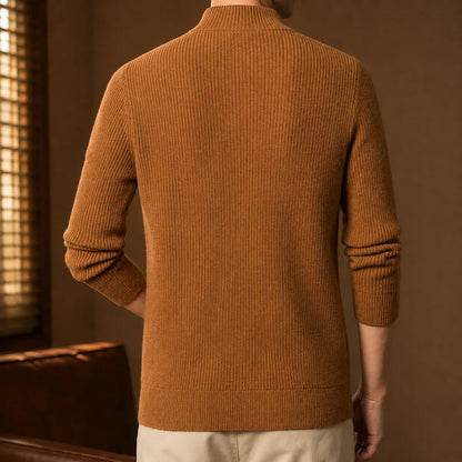 Ribbed Button Front Sweater