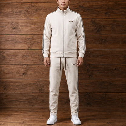 Ribbed Zip Tracksuit Set