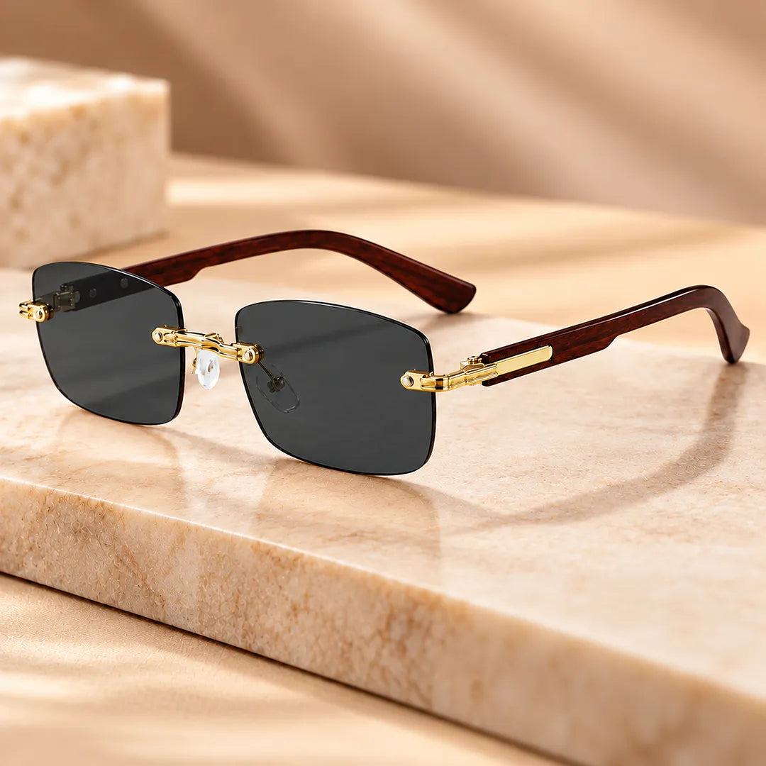 Rimless Square Sunglasses