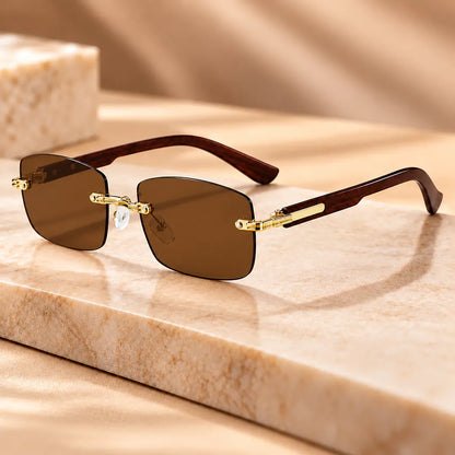 Rimless Square Sunglasses
