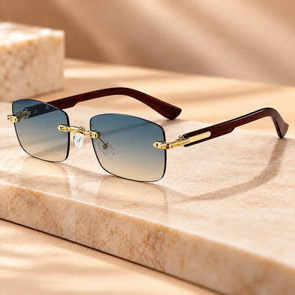 Rimless Square Sunglasses