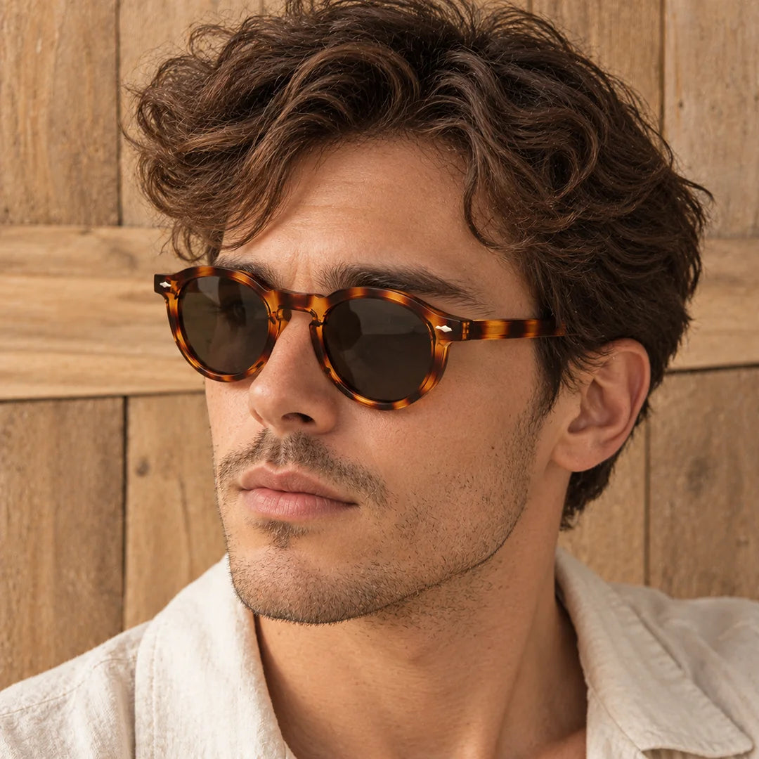 Rounded Retro Sunglasses