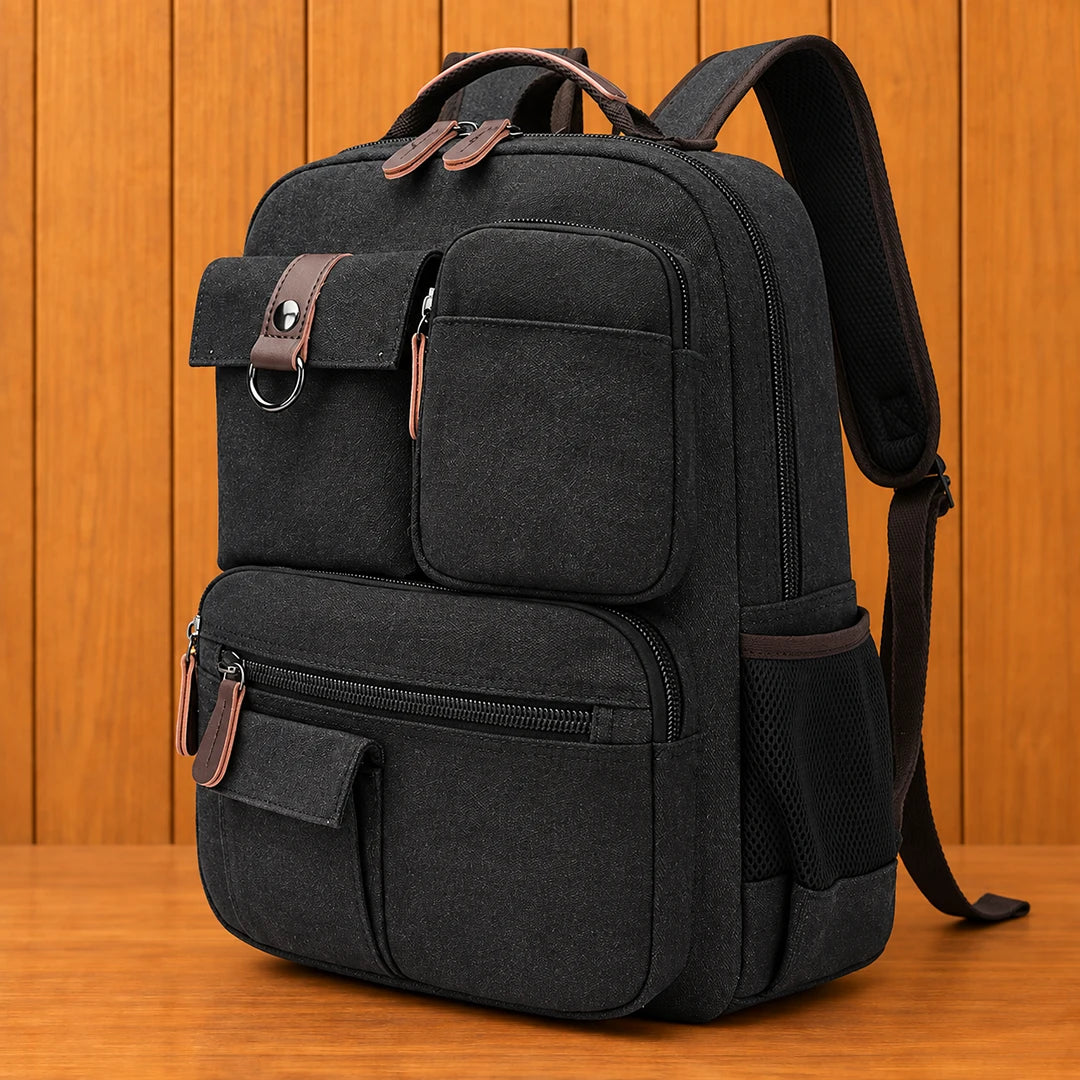 Rugged Canvas Utility Backpack