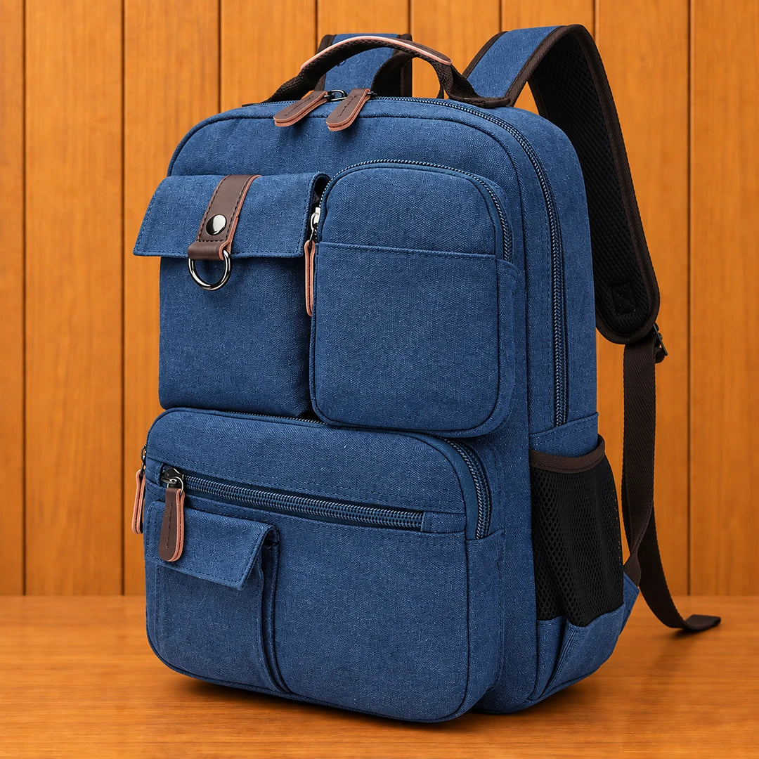 Rugged Canvas Utility Backpack