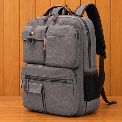Rugged Canvas Utility Backpack