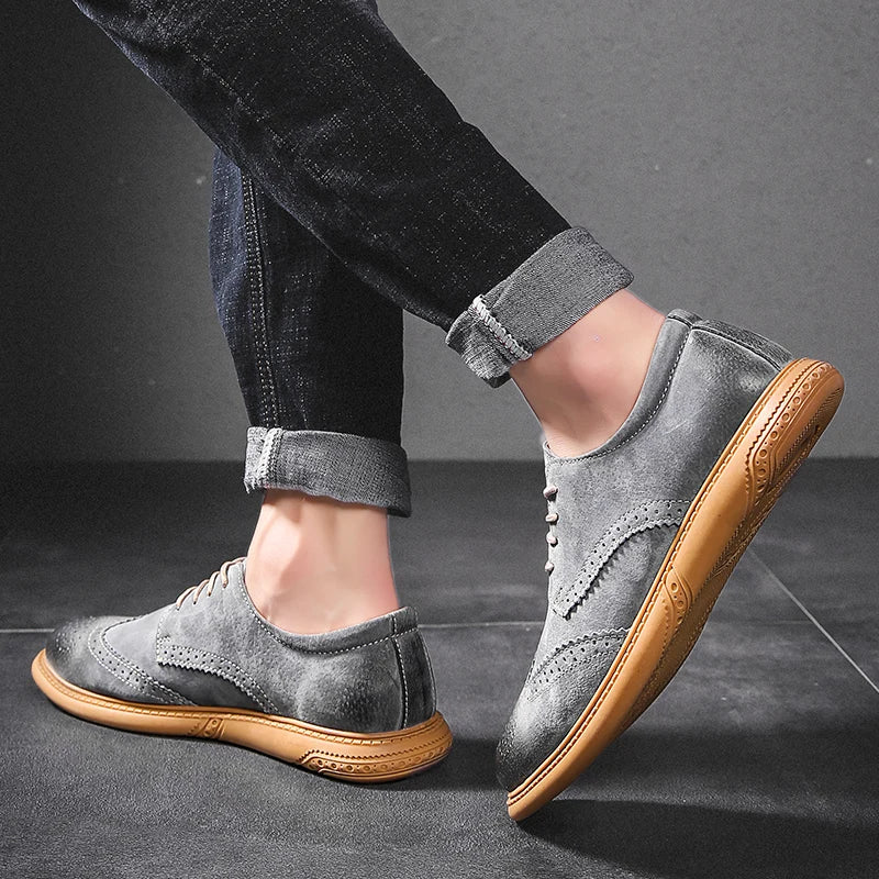 BRITISH CASUAL BROGUE SHOES