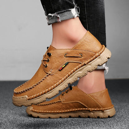 LEATHER CASUAL BOATING SHOES