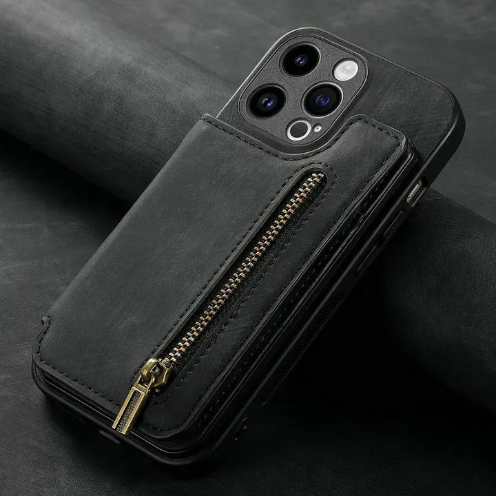 IPHONE LEATHER WALLET COVER