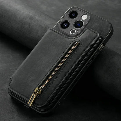 IPHONE LEATHER WALLET COVER