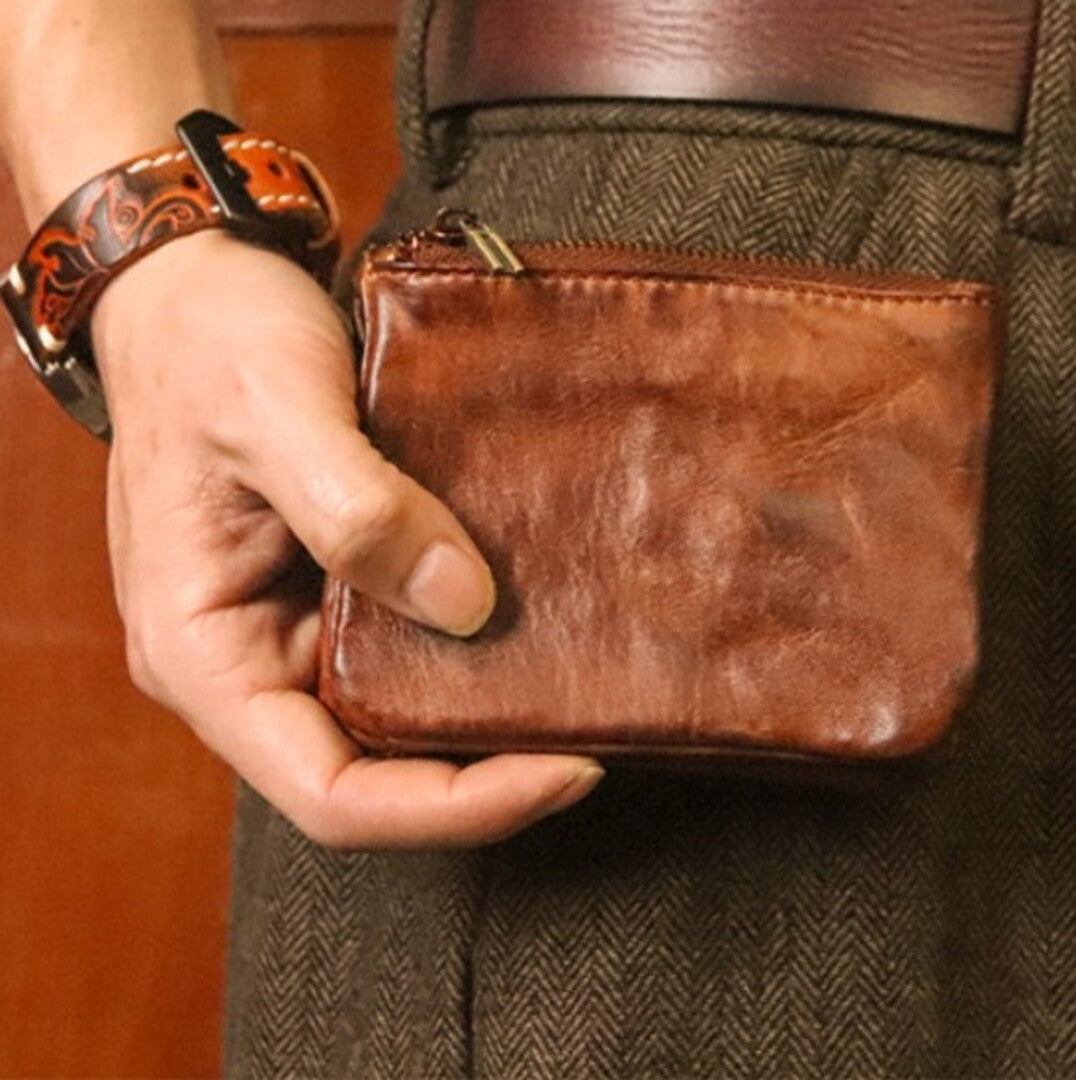 Vintage Leather Fold Wallet