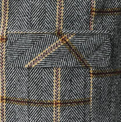 Elegant Plaid Wool Coat